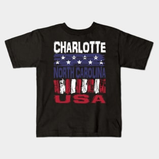 Charlotte North Carolina USA T-Shirt Kids T-Shirt